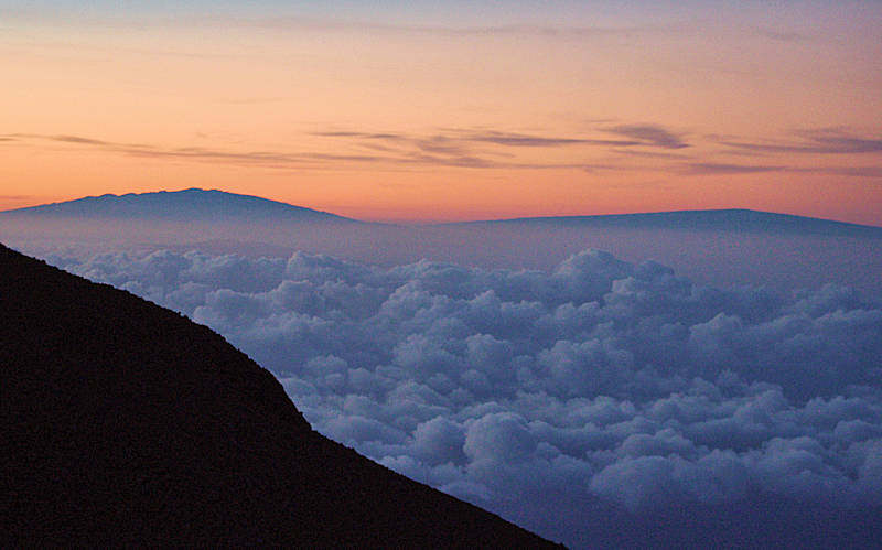 Haleakala volcano sunrise
